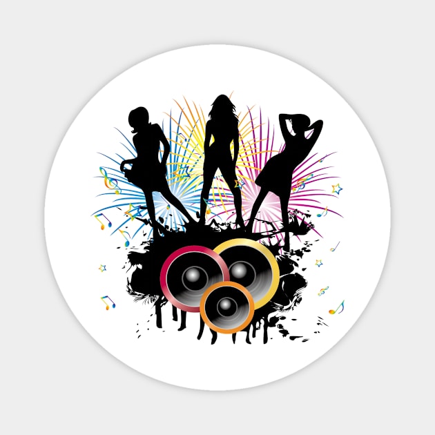 Disco Figures Magnet by I-Heart-All